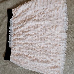 pink ruffle skirt